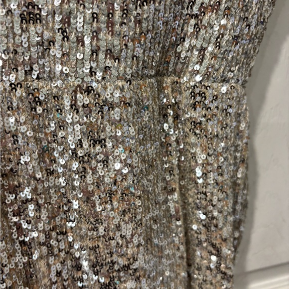 Silver Sequin gown by Nookie - Picture 5 of 6